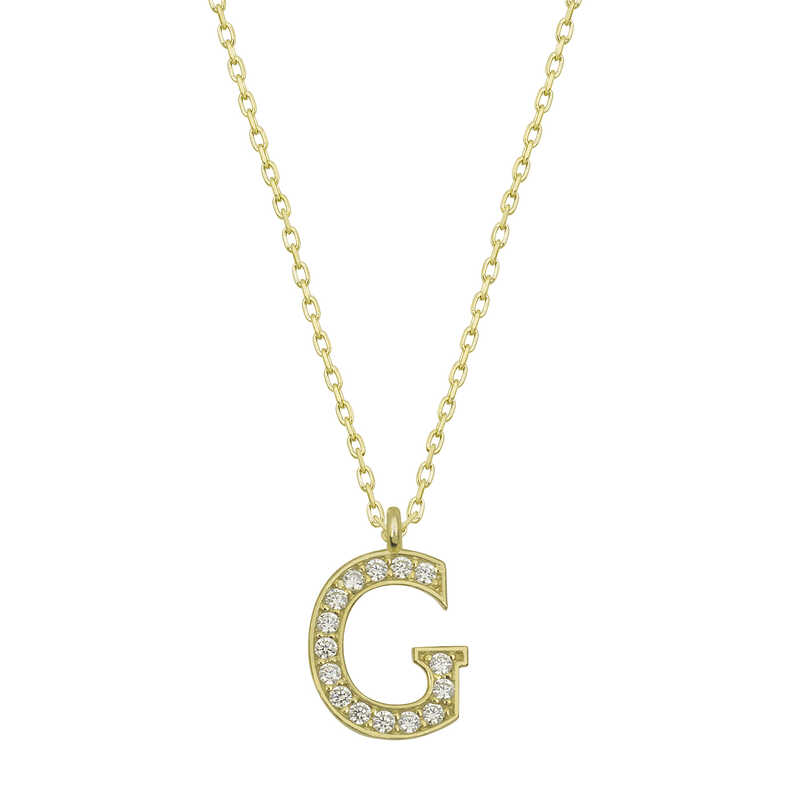 Silver Gold Letter G Women’s Necklace