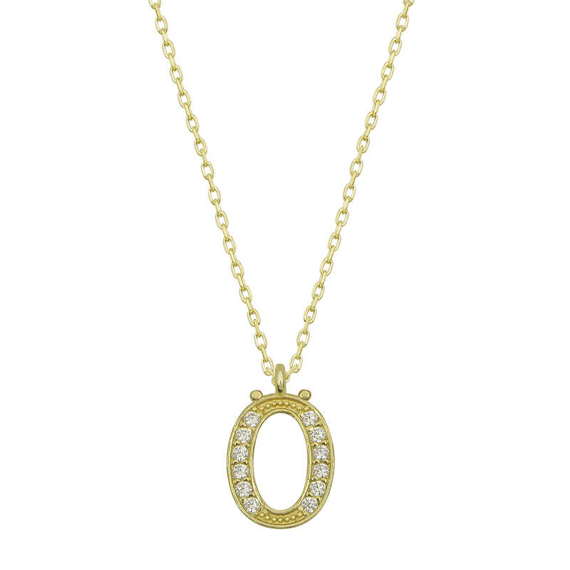 Silver Gold Letter Ö Women’s Necklace
