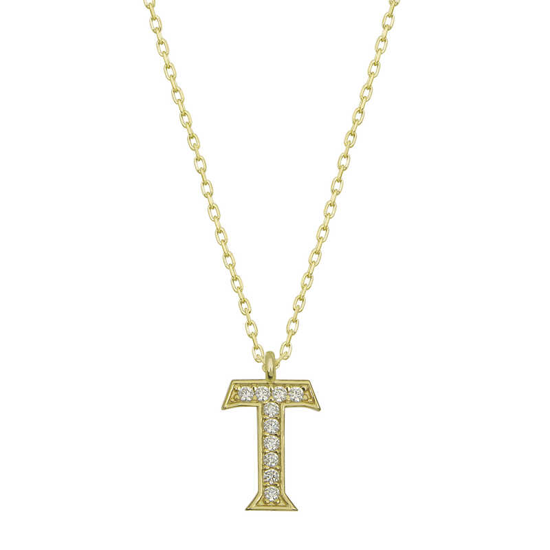Silver Gold Letter T Women’s Necklace