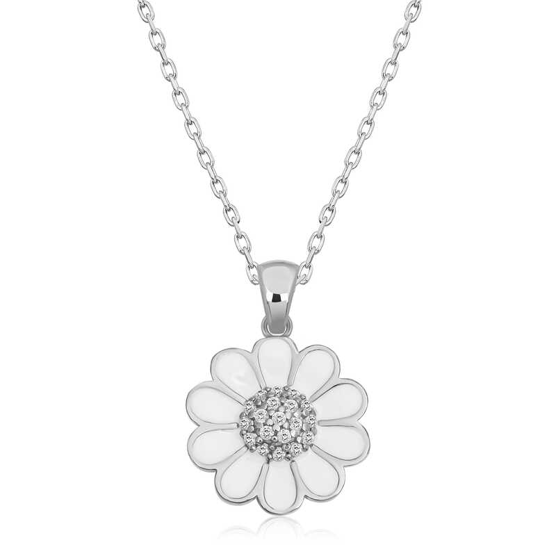 Silver Daisy Women’s Necklace