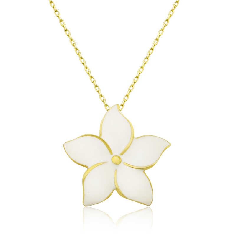 Silver Gold Jasmine Flower Women’s Necklace