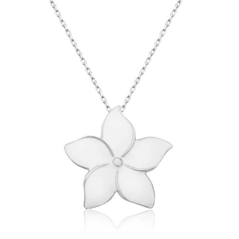 Silver Jasmine Flower Women’s Necklace