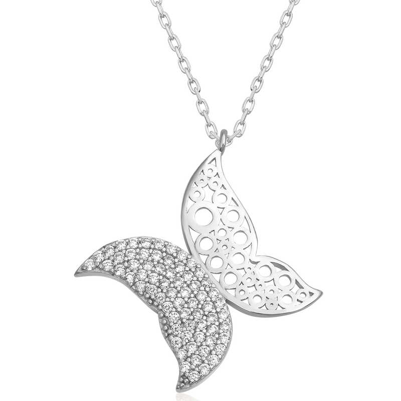 Silver Butterfly Women’s Necklace