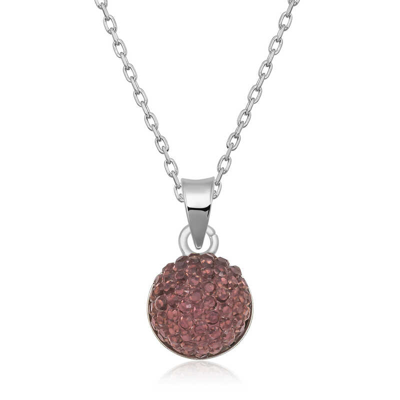 Silver Crystal Stone Women’s Necklace