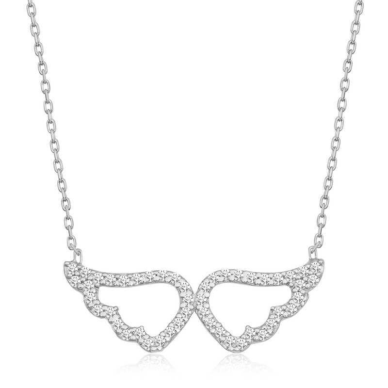 Silver Angel Wing Women’s Necklace