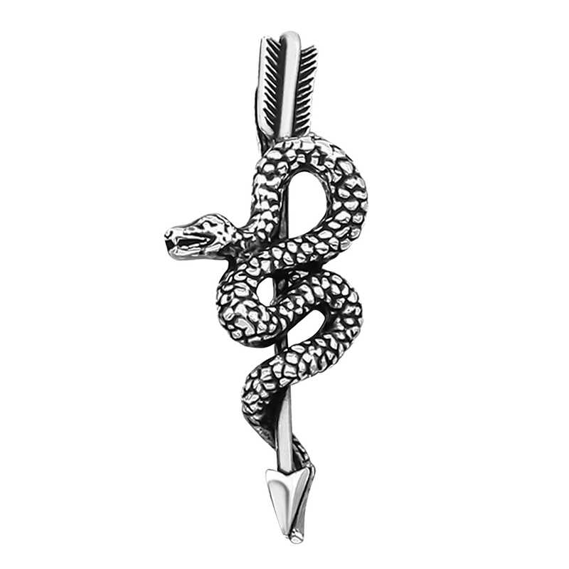 Silver Snake Men’s Pendant