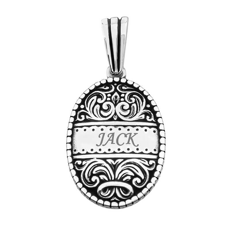 Silver Personalized Men’s Pendant