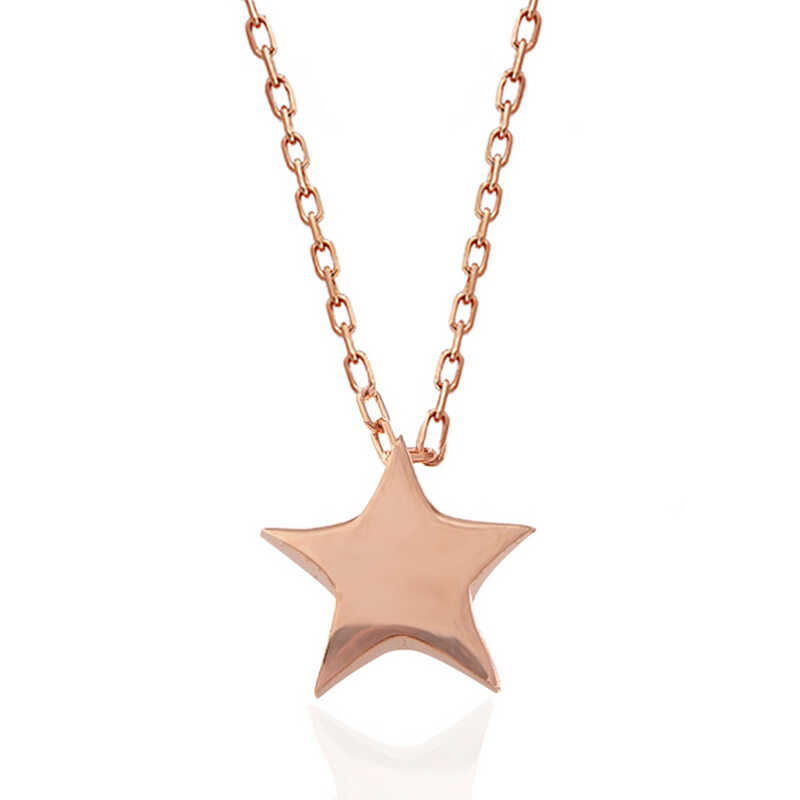 Silver Rose Star Women’s Necklace
