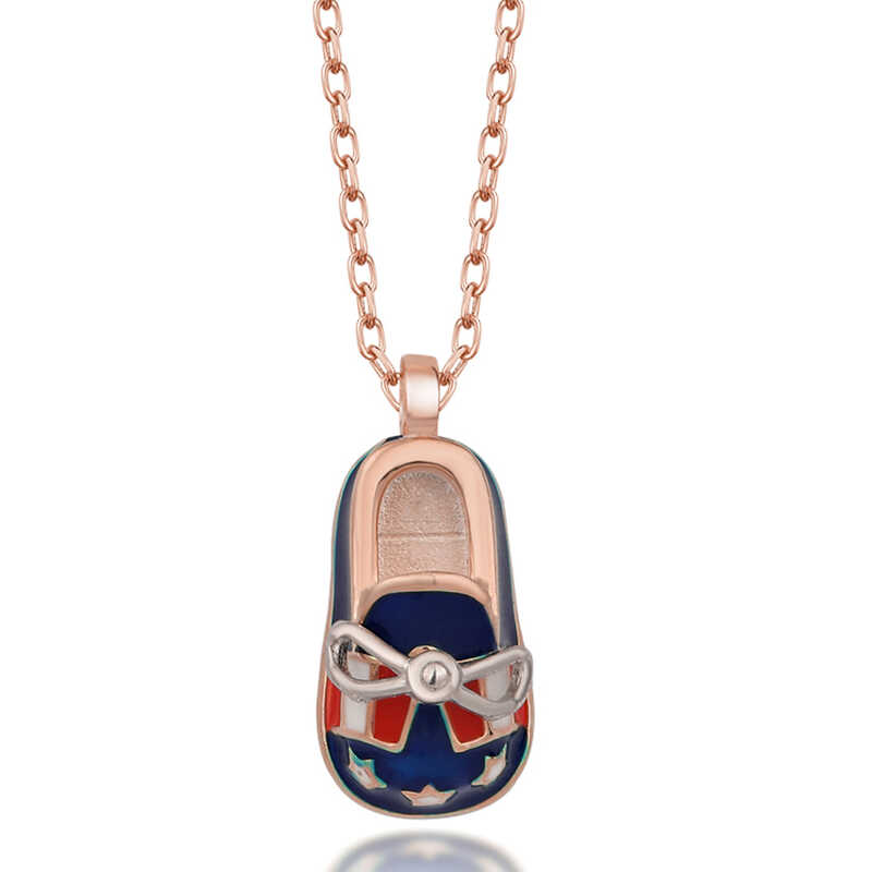 Silver Rose Boy’s Shoes Women’s Necklace