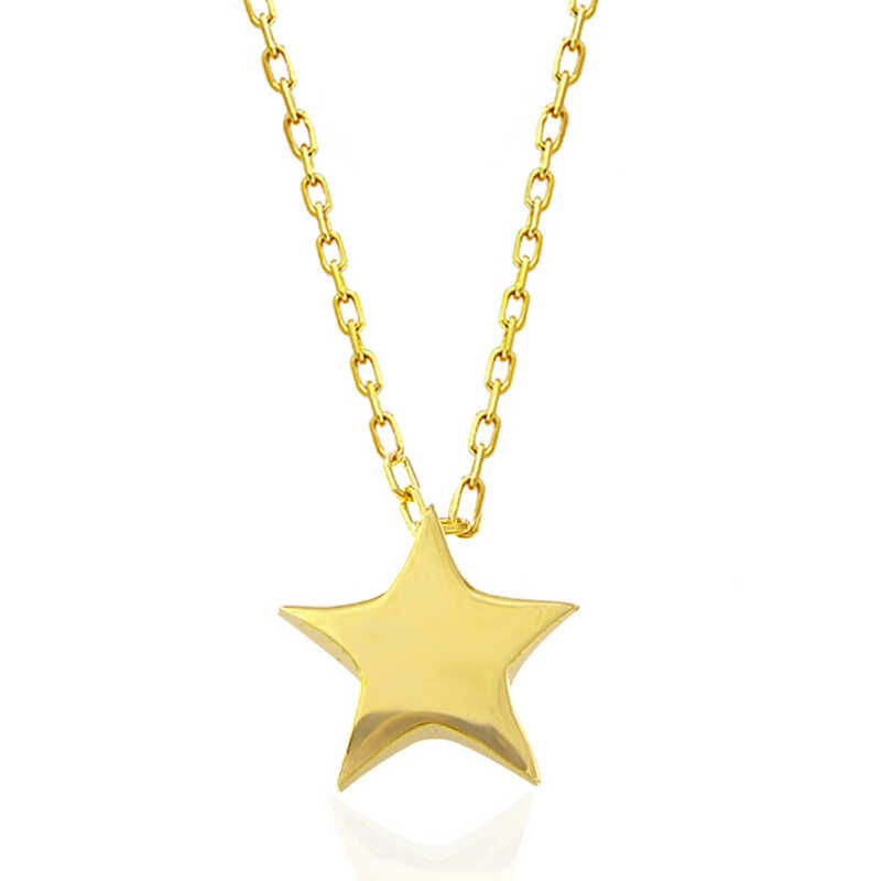 Silver Gold Star Women’s Necklace