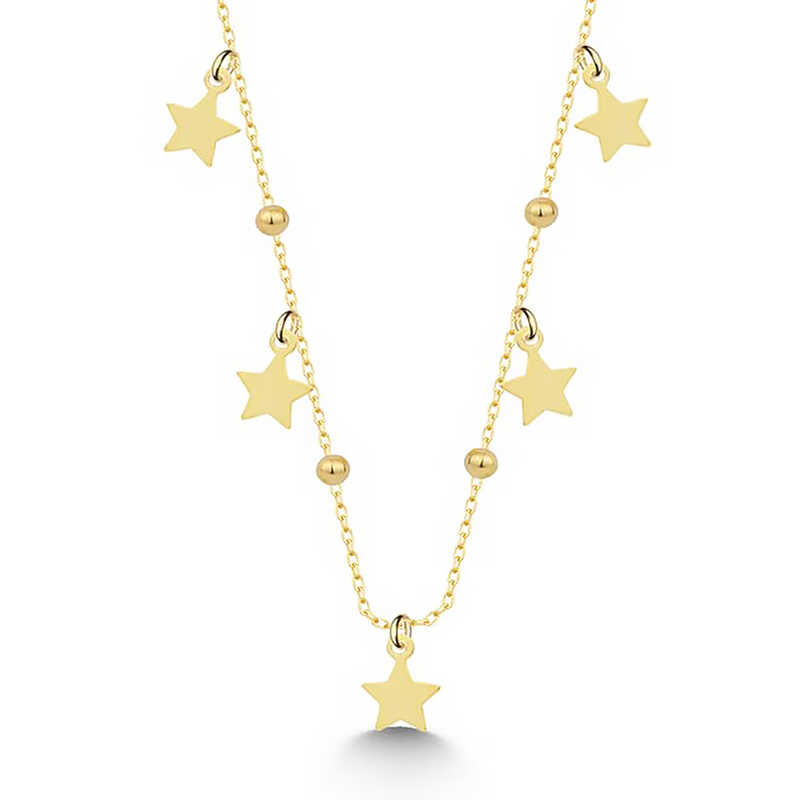 Silver Gold Star Dorika Women’s Necklace