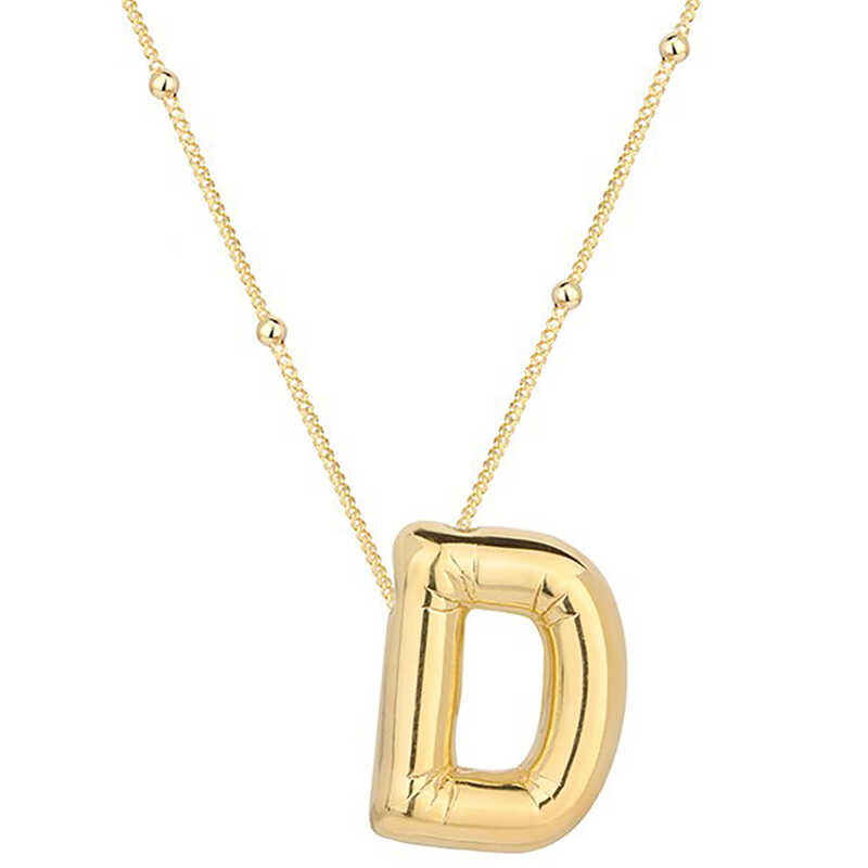 Silver Gold Balloon Letter D Women’s Necklace