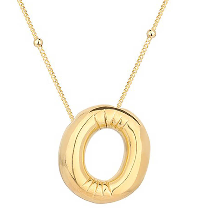 Silver Gold Balloon Letter O Women’s Necklace