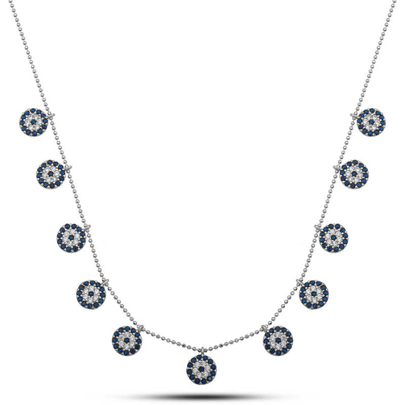 Silver Evil Eye Lucky Women’s Necklace