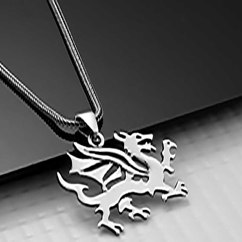 Silver Dragon Men’s Necklace