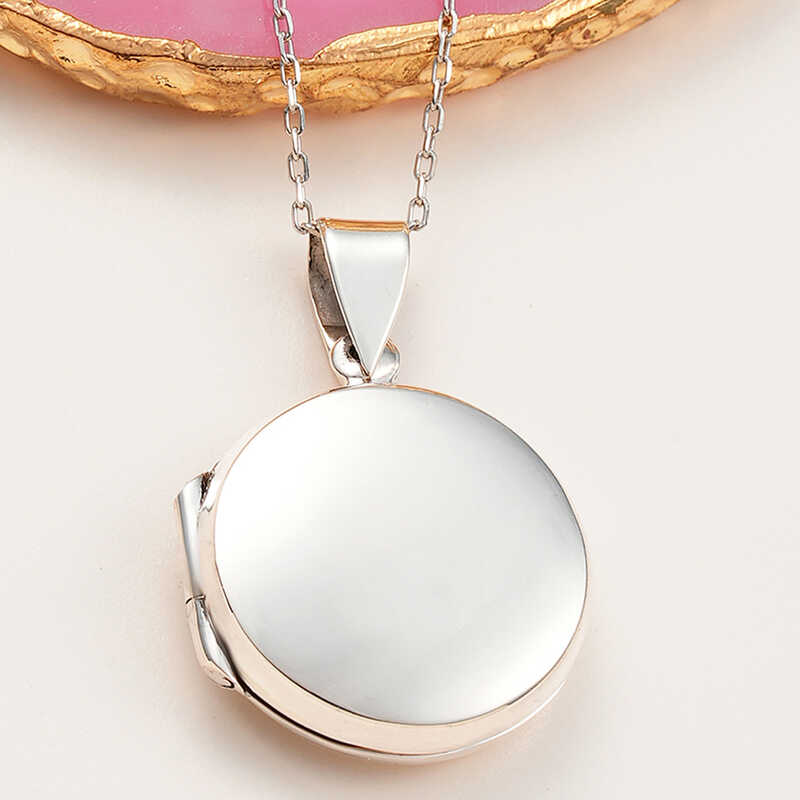 ​Silver Hinged Medallion Women's Necklace