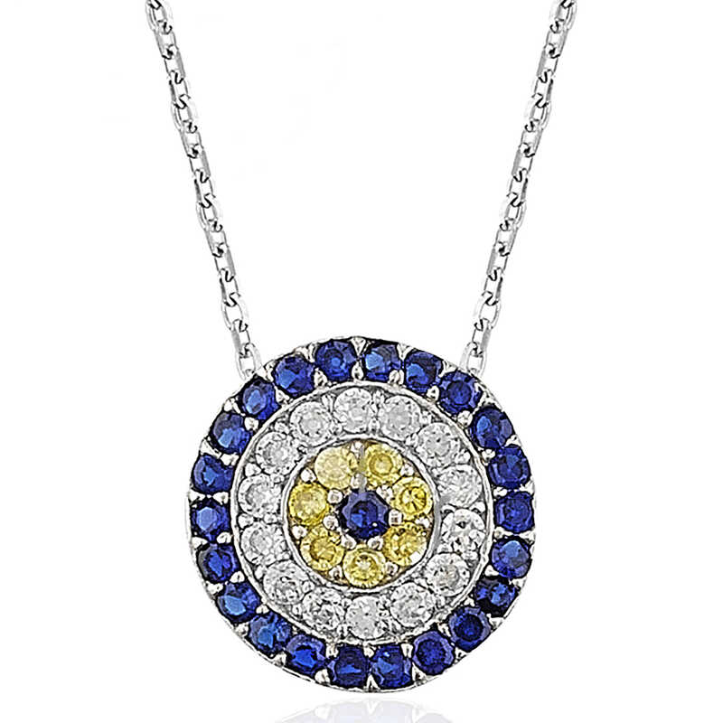 ​Silver Evil Eye Women's Necklace