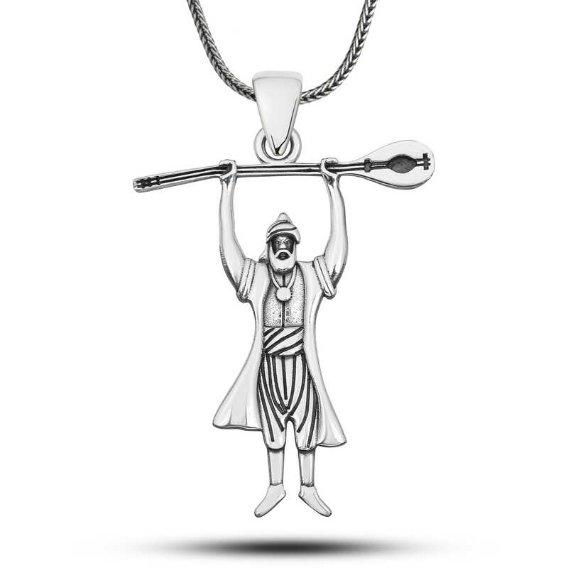 Silver Pir Sultan Abdal Men's Necklace