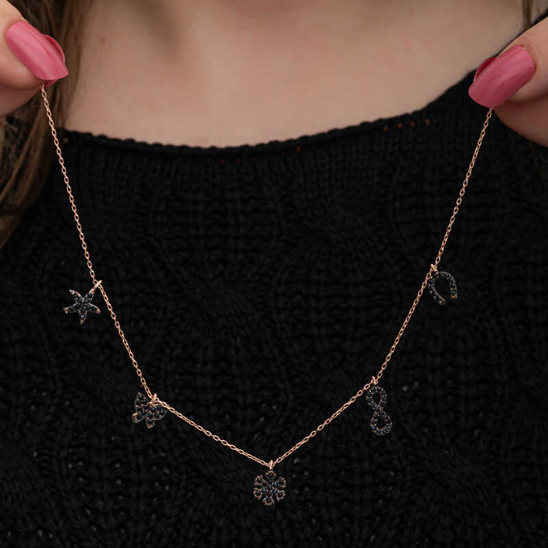 Silver Rose Luck Women's Necklace