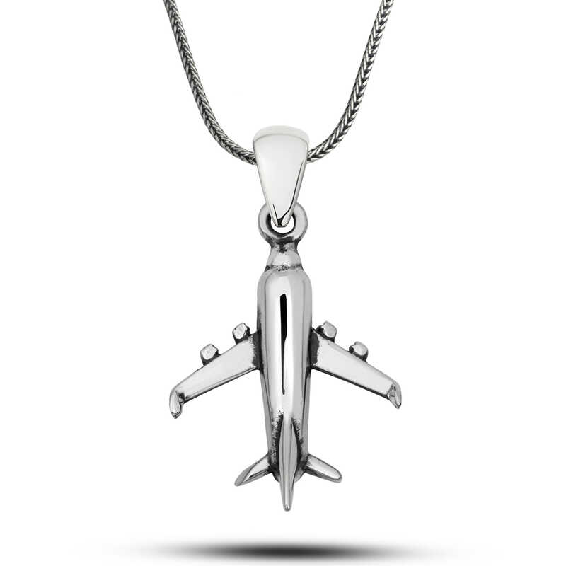 ​Silver Uçak Necklace