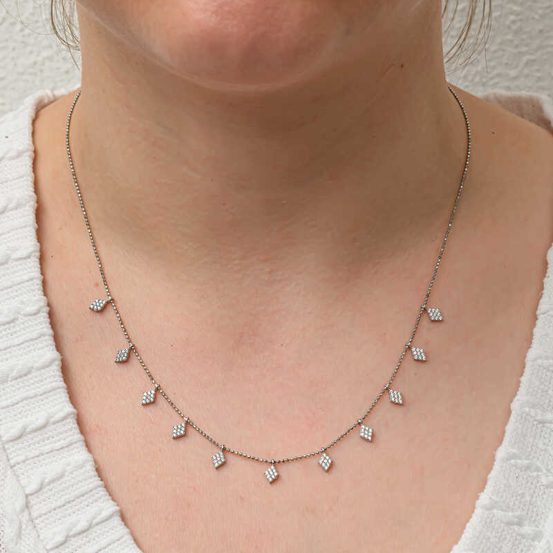 Silver Diamond Cut Lucky Women’s Necklace