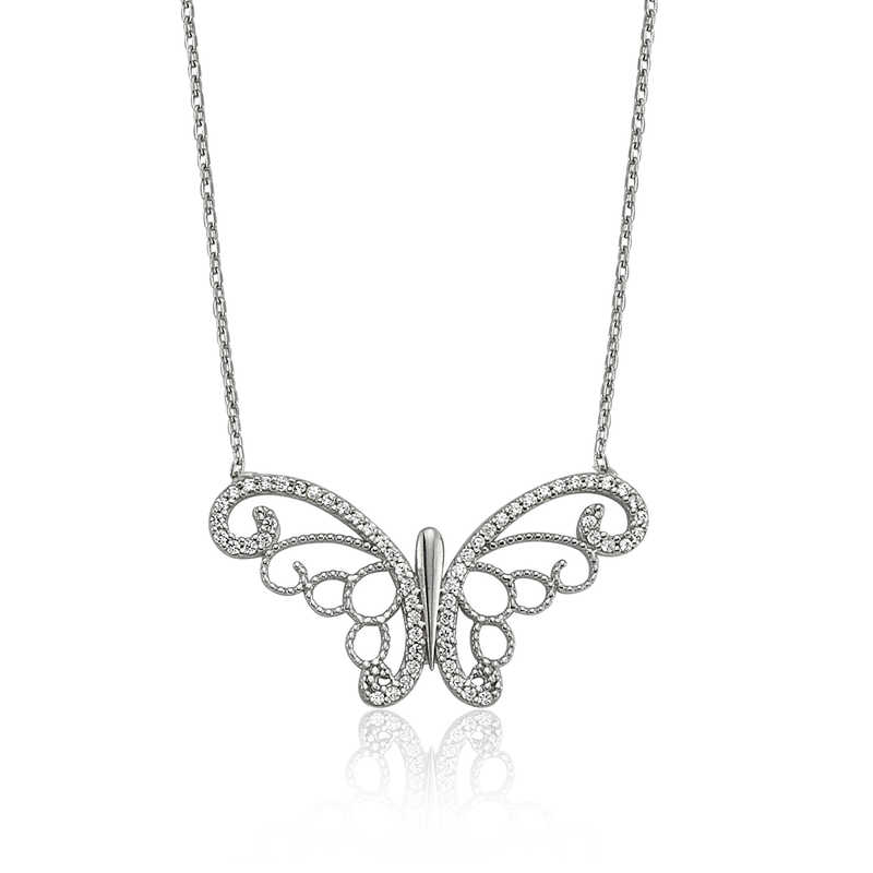 Silver Butterfly Women’s Necklace