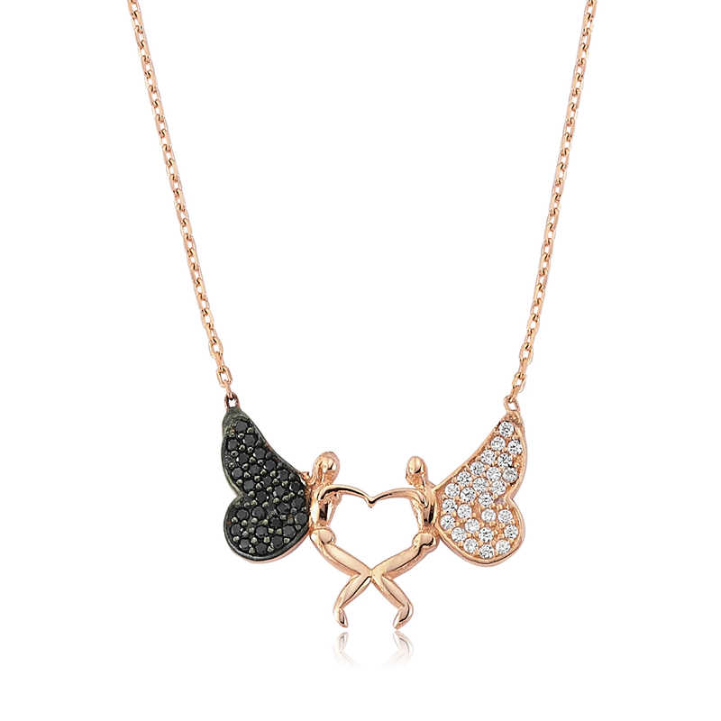 Silver Heart Angel Women’s Necklace