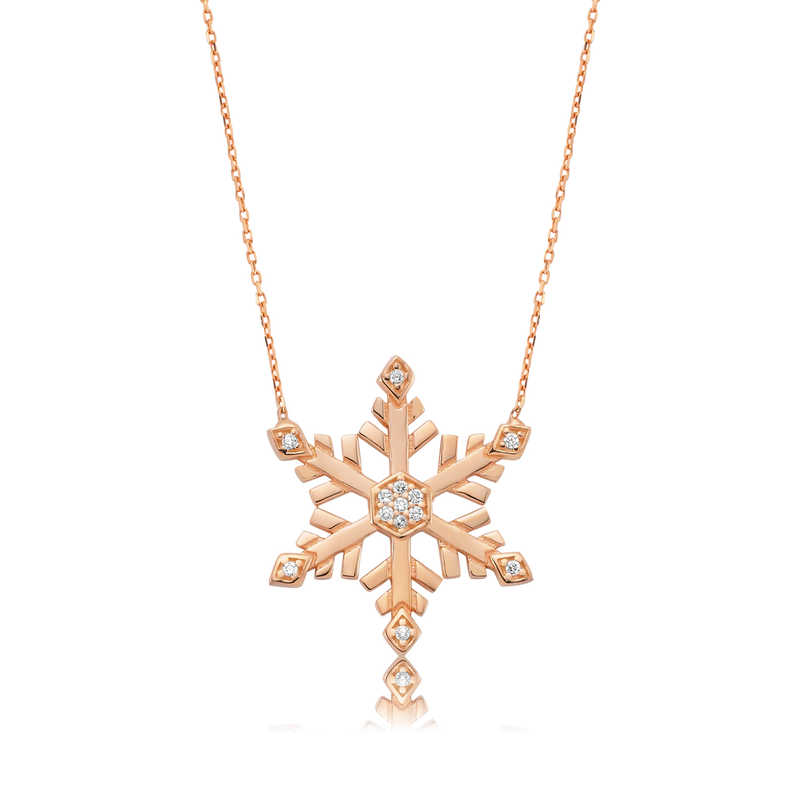 Silver Snowflake Women’s Necklace