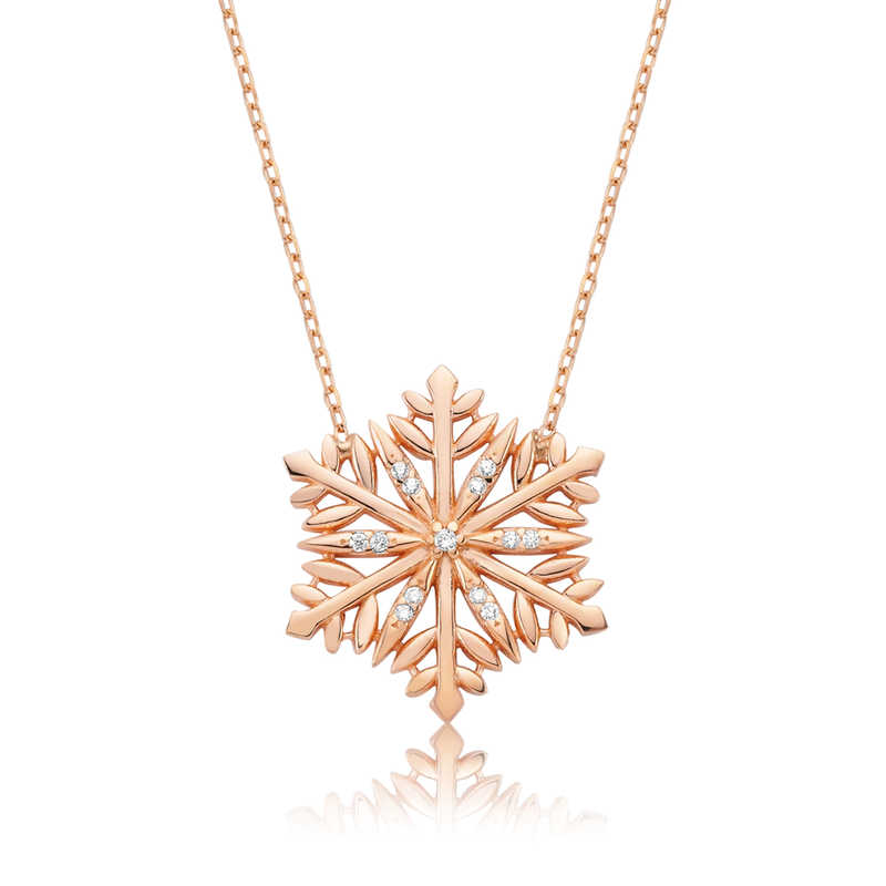 Silver Snowflake Women’s Necklace