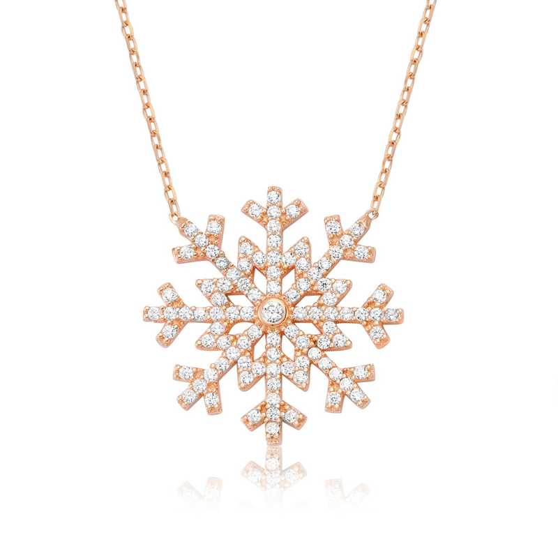 Silver Snowflake Women’s Necklace