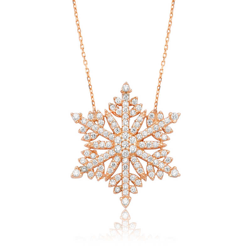Silver Snowflake Women’s Necklace