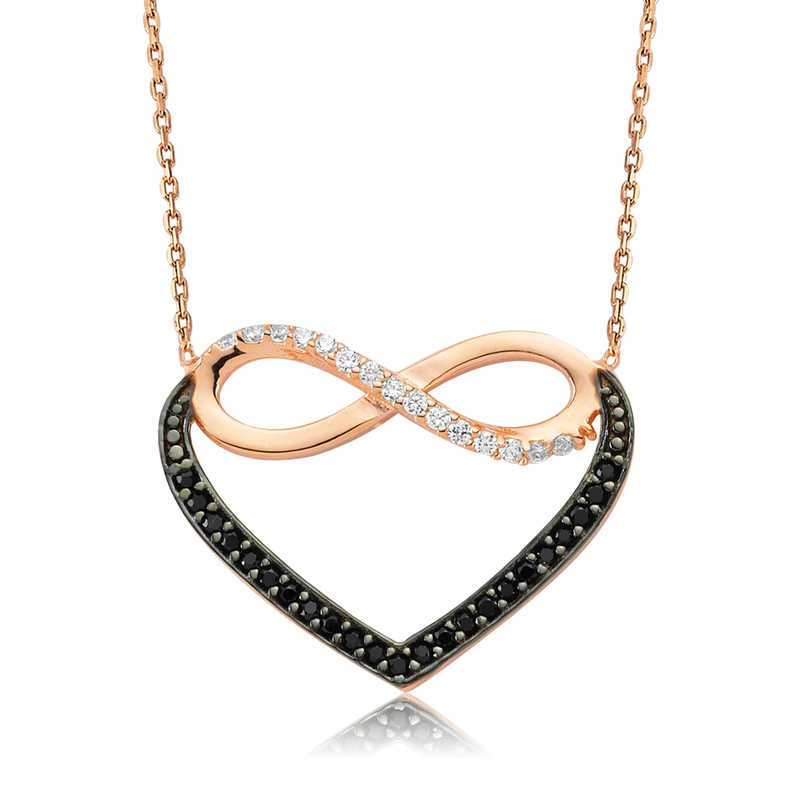 Silver Heart Infinity Women’s Necklace