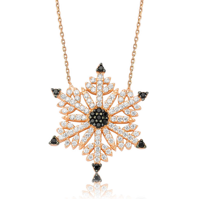 Silver Snowflake Women’s Necklace