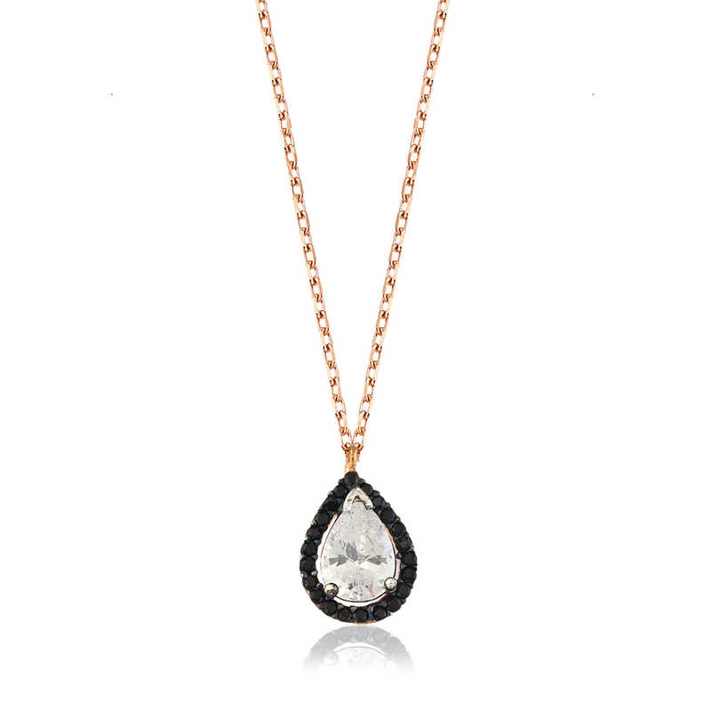 Silver White Drop Women’s Necklace