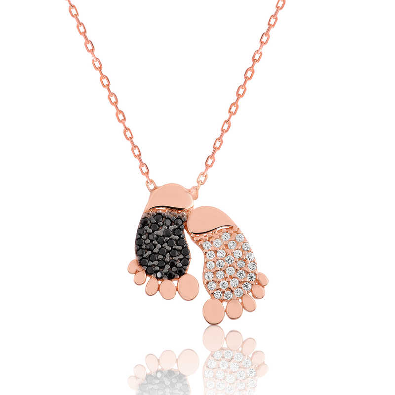 Silver Footprint Women’s Necklace