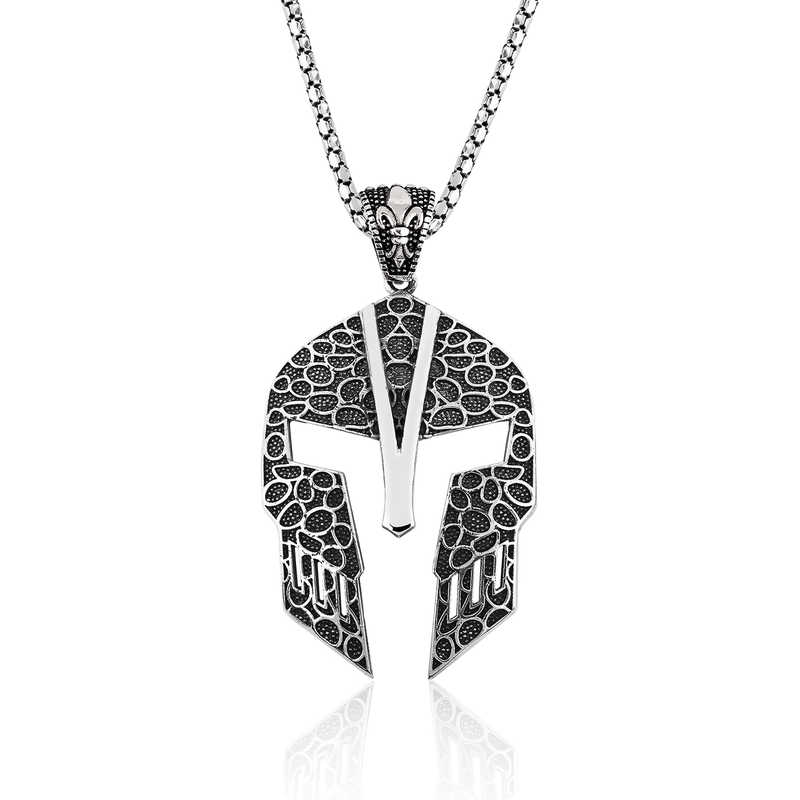 Silver Gladiator Men’s Necklace