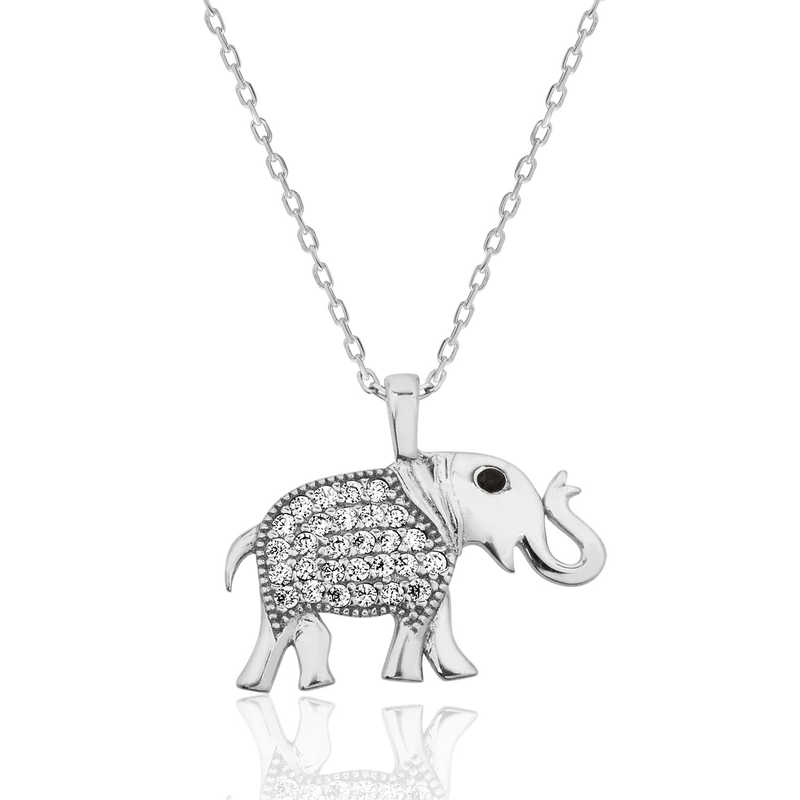 Silver Elephant Women’s Necklace