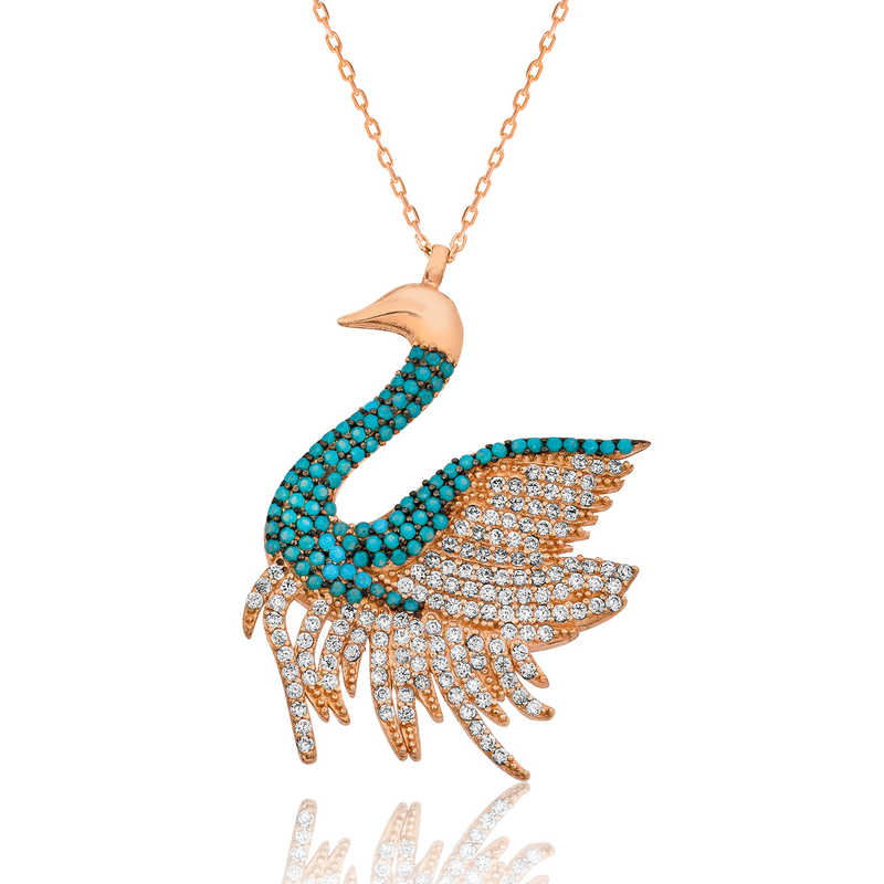 Silver Swan Women’s Necklace