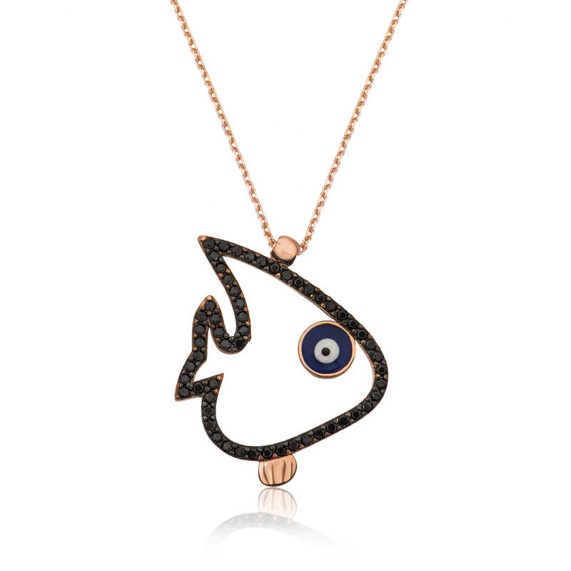 Silver Fish Necklace for Women