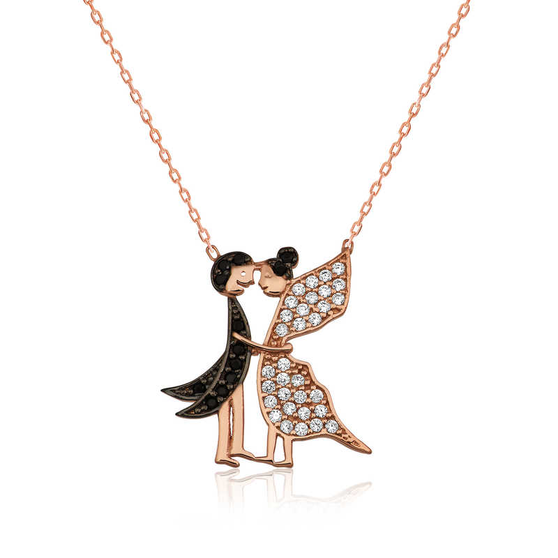 Silver Lover Butterflies Women’s Necklace