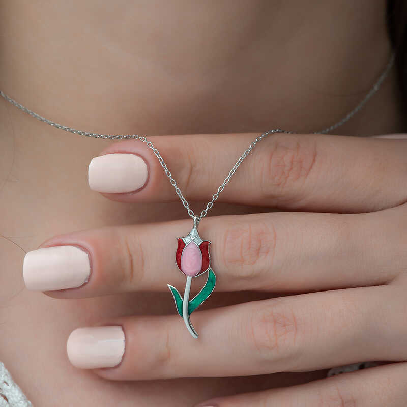 Silver Tulip Women’s Necklace