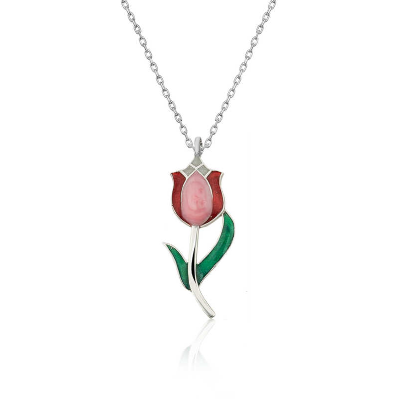 Silver Tulip Women’s Necklace