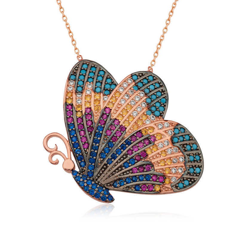 Silver Butterfly Necklace