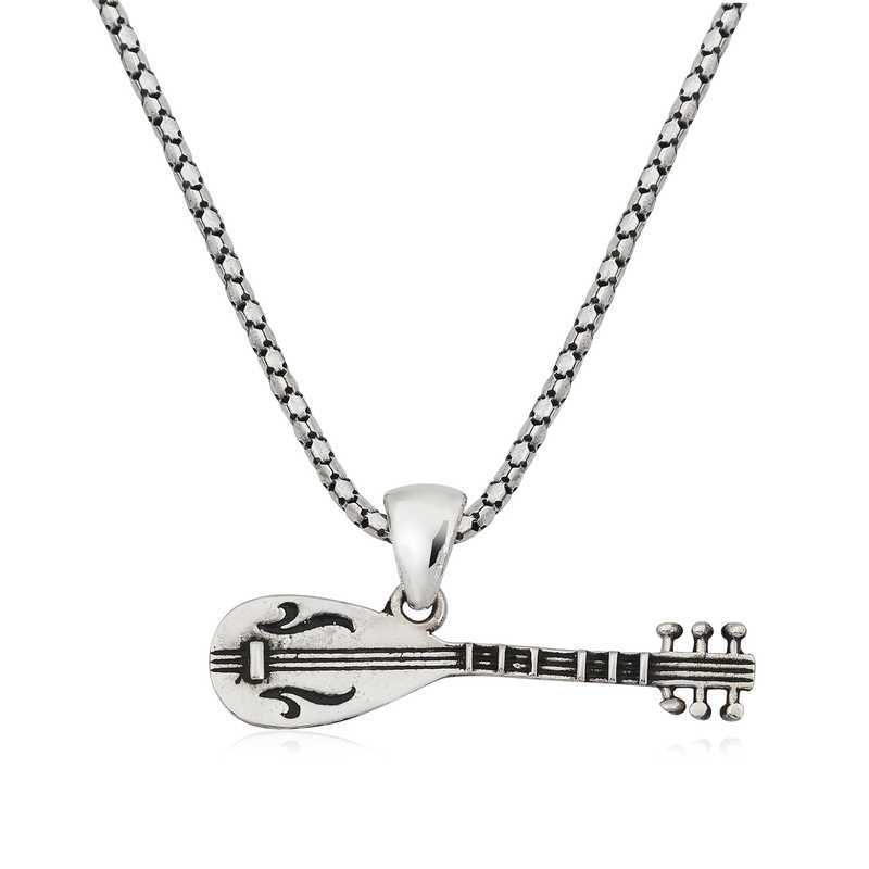 Silver Reed Men’s Necklace