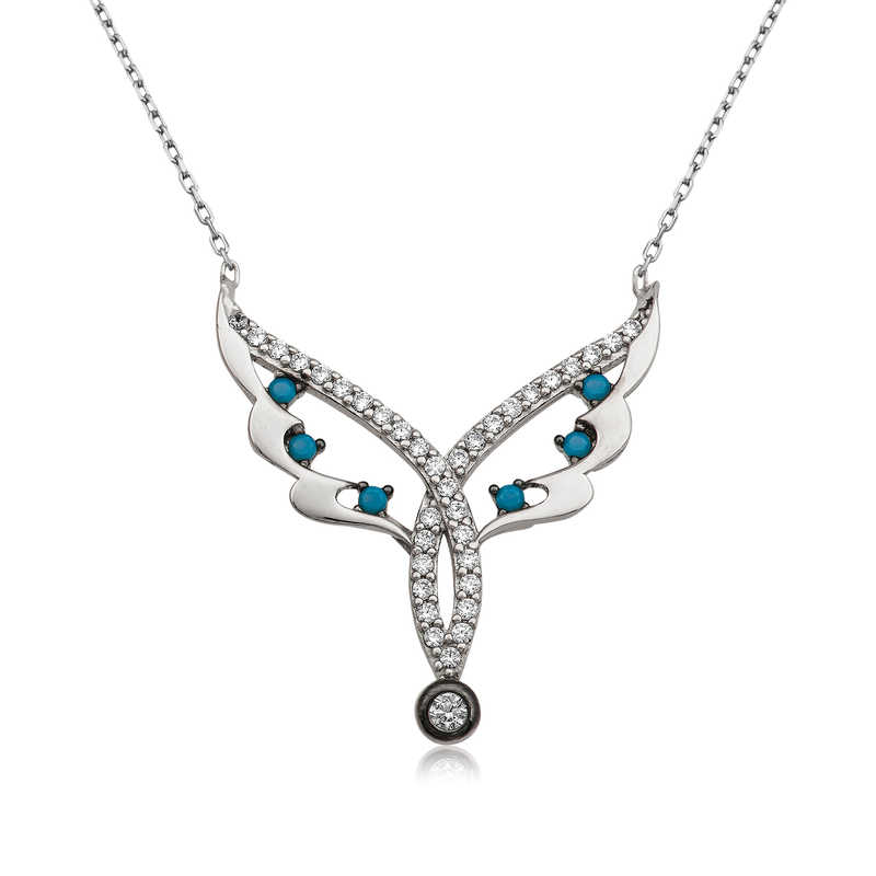 Silver Fairy Wing Women’s Necklace
