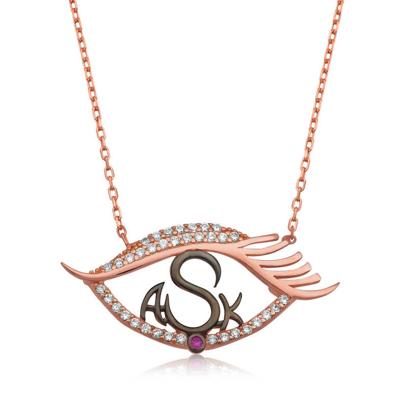 Silver Love in My Eyes Necklace