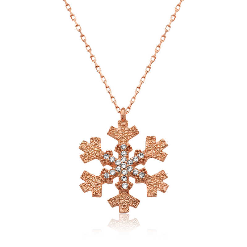 Silver Snowflake Women’s Necklace