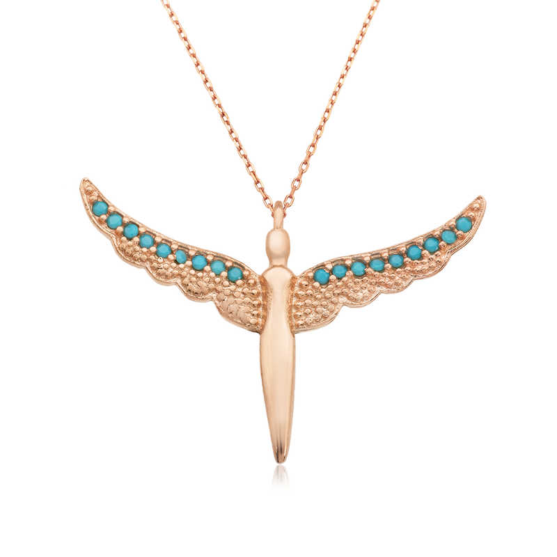 Silver Winged Angel Women’s Necklace