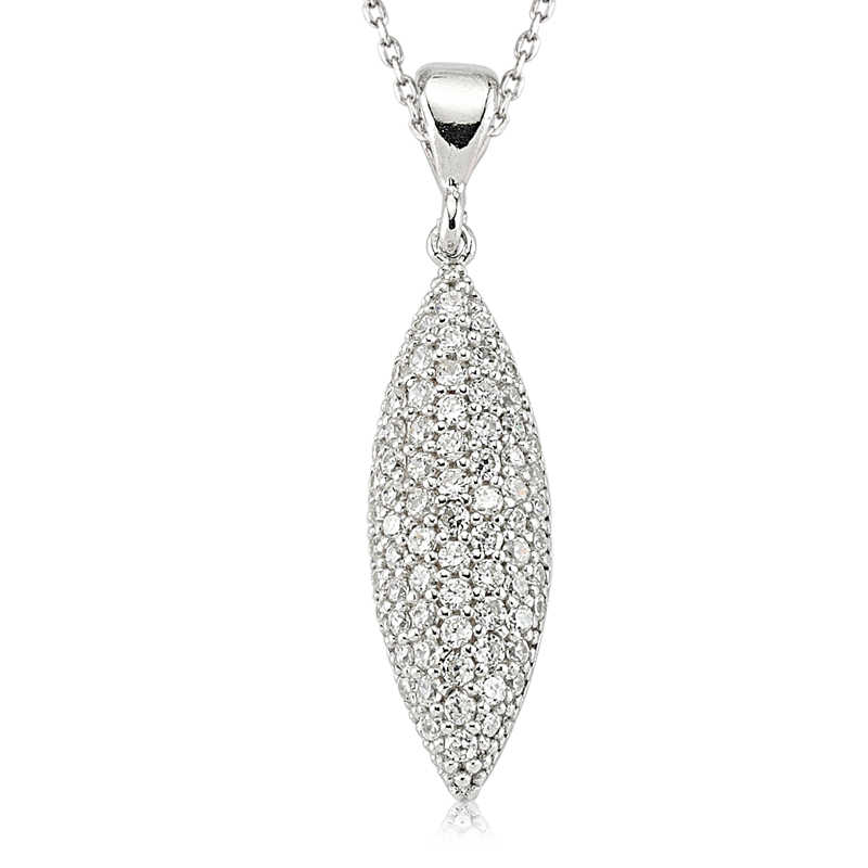 Silver White Stone Women’s Necklace