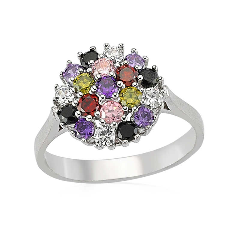 Silver Color Stone Women’s Ring